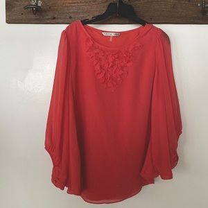 Trina Turk Large coral blouse
